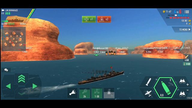 IJN SHIMAKAZE GAMEPLAY [BATTLE OF WARSHIPS] /@ShonteGaming смотреть онлайн
