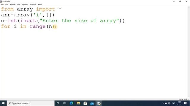 32. How do you input values into an array in Python? смотреть онлайн