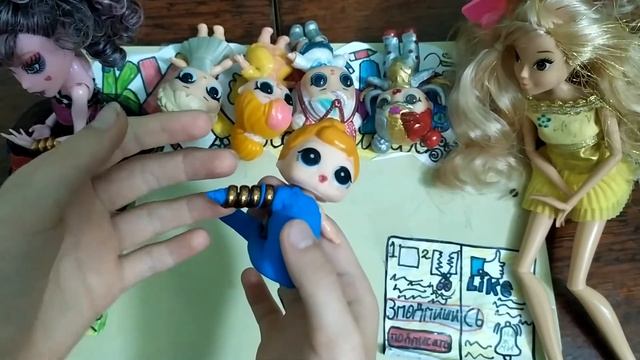 Сделала Ooak на куклу лол! получилось хорошо.