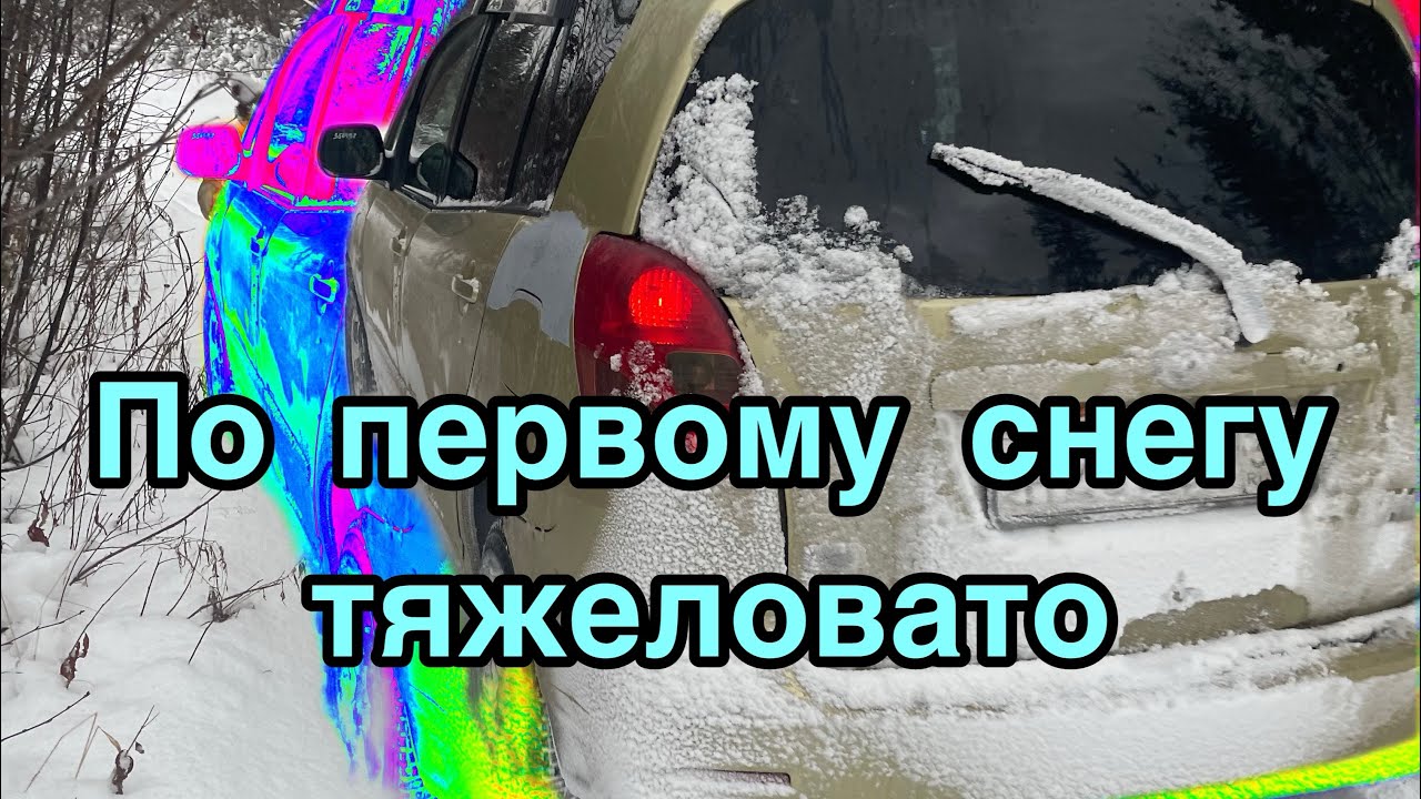 По первому снегу тяжело ? #car #offroad #toyota