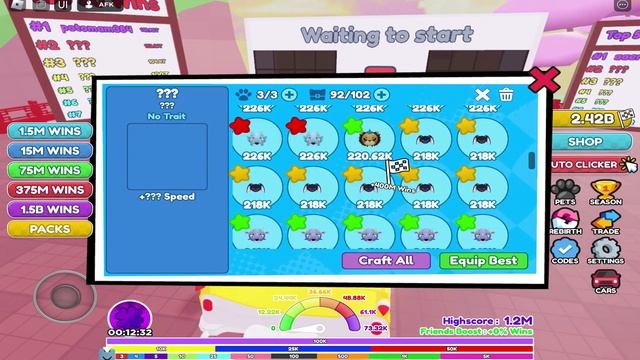 Lots of Win Eggs to open - Rainbow Race Clicker Pt 10 смотреть онлайн
