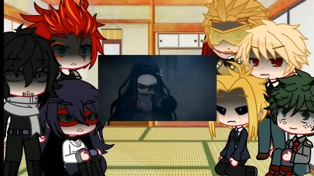 BNHA react to Nezuko vs Daki + some edits||Short||Gacha Club смотреть онлайн