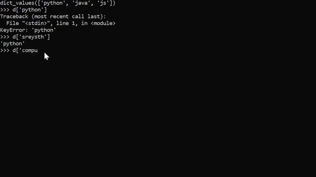 Python#3 Dictionary in Python смотреть онлайн