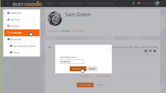 Private files Moodle 3.5 смотреть онлайн