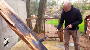 Огонь, эпоксидная смола и бесплатная древесина