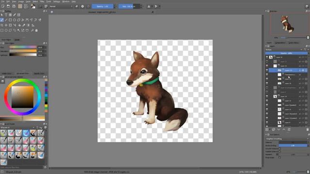 Make Clipping Masks in Krita - tutorial about Inherit Alpha смотреть онлайн