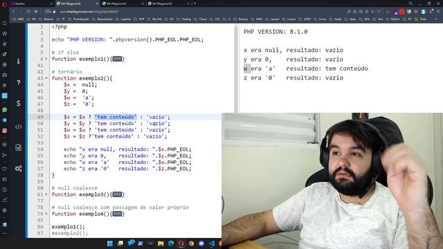 PHP Operador Lógico "??" e "??"= ?Null Coalescing, if else e ternários na prática| PHP 7.4, 8, 8.1 смотреть онлайн