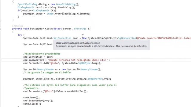 Cargar imagen a SQL server 2014 con C# смотреть онлайн