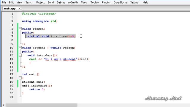 C++ Pure Virtual Functions, Abstract Classes | Cpp Video Tutorial смотреть онлайн