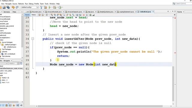 LINKEDLIST INSERTION PART 2 in JAVA смотреть онлайн