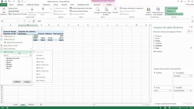 Excel 2019: Tablas Dinámicas (Insertar Filtros y Área del Informe) Audio Latino смотреть онлайн