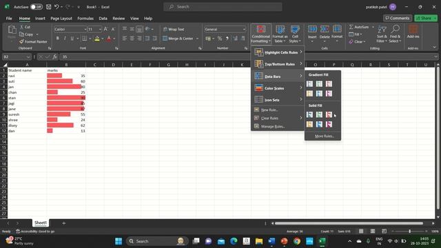 Automatic conditional Formatting in Microsoft Excel смотреть онлайн