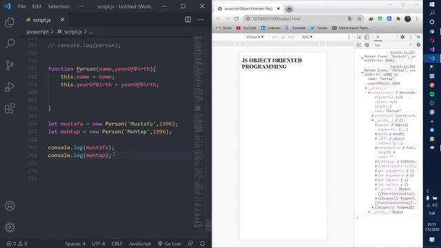 38-JAVASCRIPT Dersleri, Constructor (OOP) смотреть онлайн