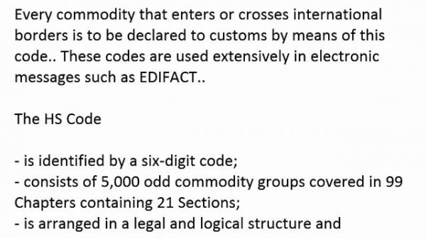 What is HS Code Mean For Import and Export - What is Harmonized System Codes (HS Code)