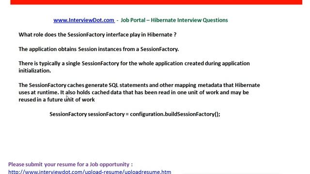 What is SessionFactory in Hibernate смотреть онлайн
