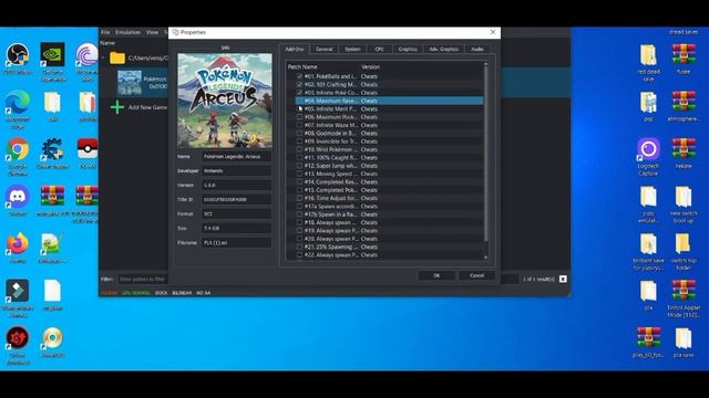 YUZU & RYUJINX EMULATOR HOW TO GET CHEAT CODES FOR POKEMON LEGENDS ARCEUS (BEST METHOD) смотреть онлайн