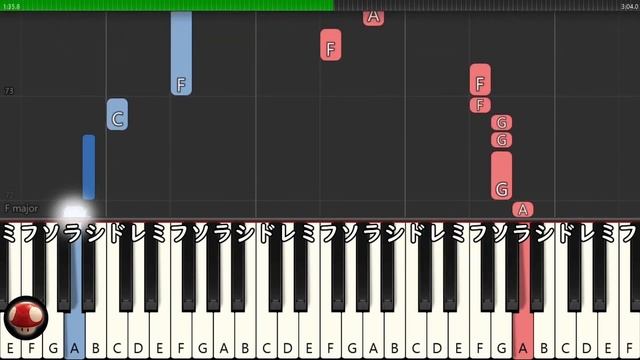Spirited Away - Always With Me - EASY Piano Tutorial(Synthesia) - Studio Ghibli Music by TAM смотреть онлайн