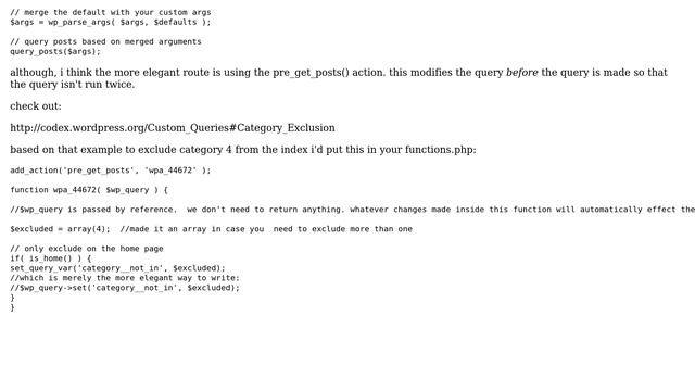 Wordpress: Exclude the category from the WordPress loop (4 Solutions!!) смотреть онлайн