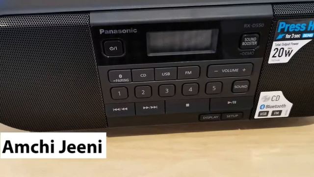 Panasonic RX-D550 Boombox High Power CD AM/FM Radio with USB, Bluetooth and Remote 110-240 Volt смотреть онлайн