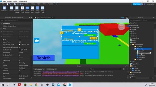 Roblox Studio: How to make a Speed Simulator | Part 10 | Gamepasses смотреть онлайн