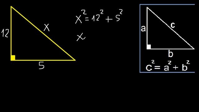 hallar x en un triangulo rectangulo . teorema de pitagoras como se usa смотреть онлайн