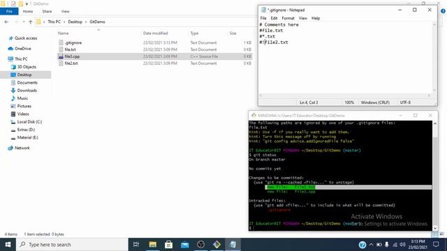 Git Tutorial 2 - How to use git-ignore to ignore files in git смотреть онлайн