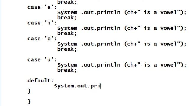 Core java tutorial part -30 switch case example смотреть онлайн