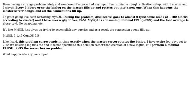 DevOps & SysAdmins: MySQL hangs up after binlog rotation смотреть онлайн
