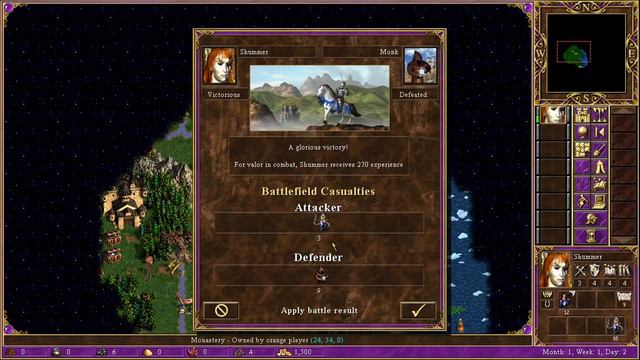 Heroes 3: Small-scale (but Fun) Battles (Map: 