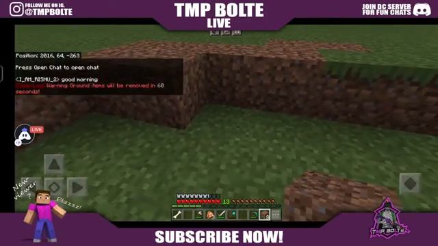 PUBLIC SMP LIVE START NEW SERVER ?? ♥️| ROAD TO 4K | JAVA+PE SERVER?? | TMP BOLTE LIVE смотреть онлайн