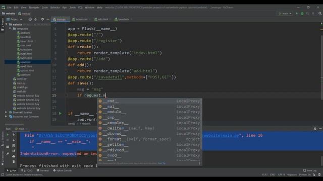 Flask tutorial 4#- how to combine the created data base and html in python flask.(part-2) смотреть онлайн