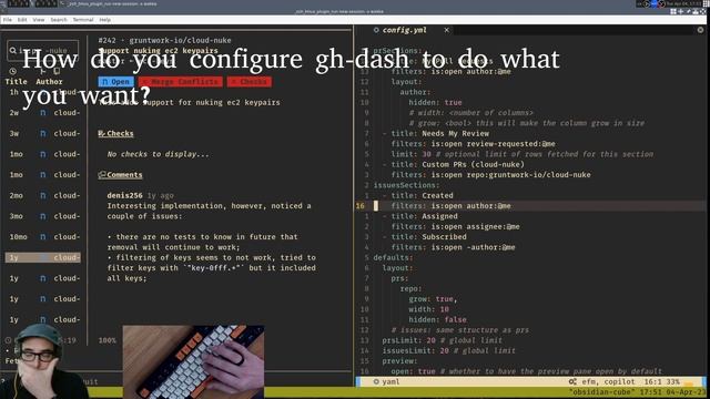 Reviewing GitHub Pull Requests in your Terminal смотреть онлайн