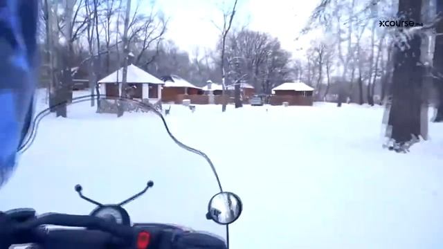 Прогулка на снегоходе по лесу | Оренбург смотреть онлайн