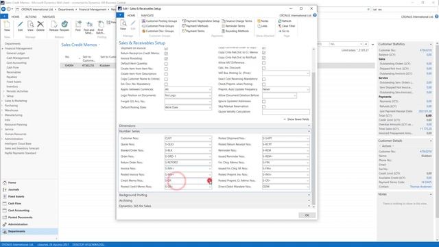 Opening Sales Credit Memo - Dynamics Business Central / NAV смотреть онлайн