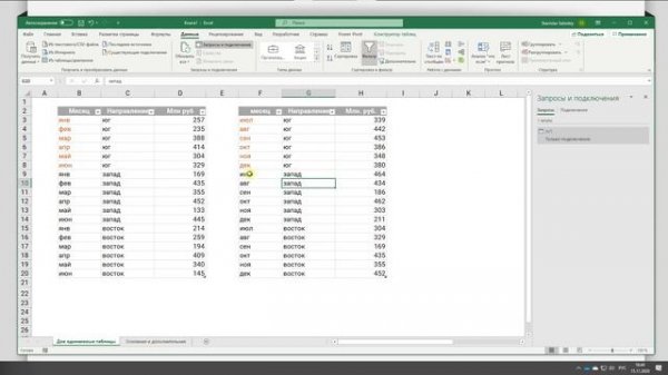 Объединение данных в Power Query. Часть 1 – Добавление таблиц.