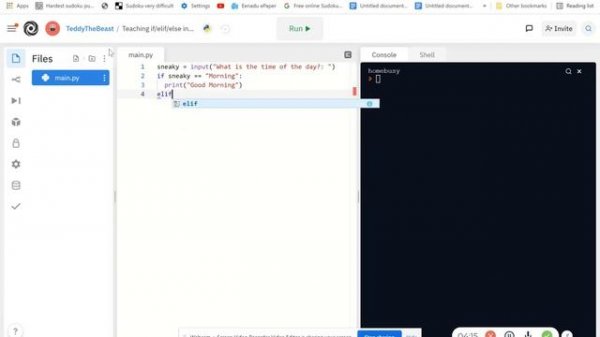 Lesson 5: if/elif/else in Python