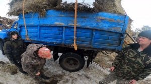 Погрузка 145х рулонов в Газон. 1й рабочий день 2023г.