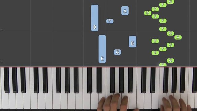 Bransle de la torche / ABRSM Piano Grade 3 2019 & 2020, A:3 / Synthesia 'live keys' tutorial смотреть онлайн