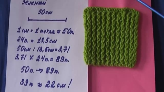 Расчет петель при вязании на спицах. Как узнать плотность вязания.