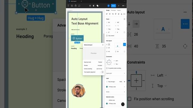 Text Base Alignment in Figma смотреть онлайн