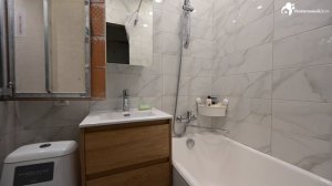 Мини санузел. Капитальный ремонт со сносом сантехкабины. Площадь: 2,3 м2. Серия: II-18.