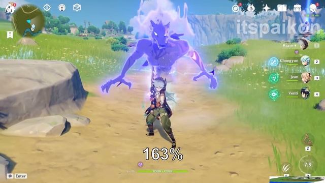 What 218% Attack Speed looks like | Genshin Impact смотреть онлайн