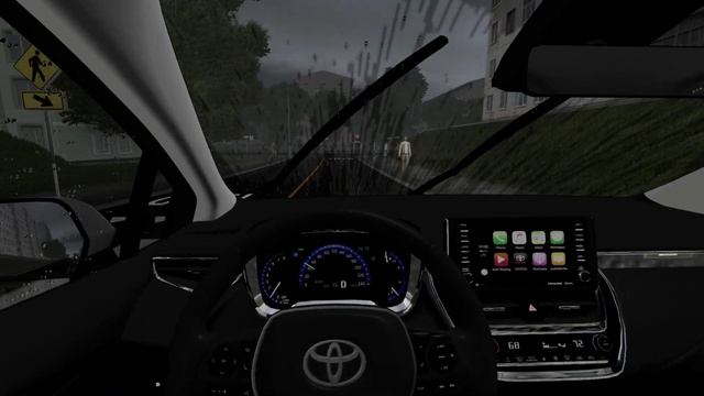 City Car Driving 1.5.9 – Toyota Corolla 2019 | Rain Drive смотреть онлайн