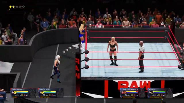 WWE 2K20 RAW ASUKA & CHARLOTTE FLAIR VS MANDY ROSE & DANA BROOKE смотреть онлайн