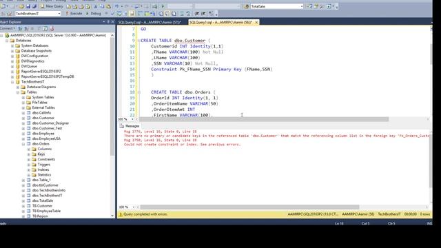 How to create Foreign Key Constraint on Multiple Columns in SQL Server - SQL Server Tutorial Part 6 смотреть онлайн