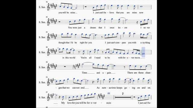 Forevermore - Bb(Tenor/Soprano) Sax смотреть онлайн