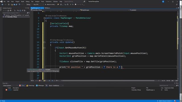 How to store data in tiles (Unity Tilemap + Scriptable Objects) смотреть онлайн