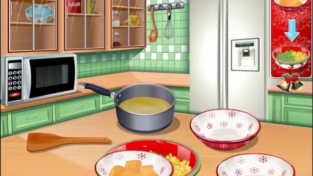 Christmas Party Games for Kids : Sara's Cooking Class Christmas Dinner Gameplay Tutorial-Xmas Even смотреть онлайн