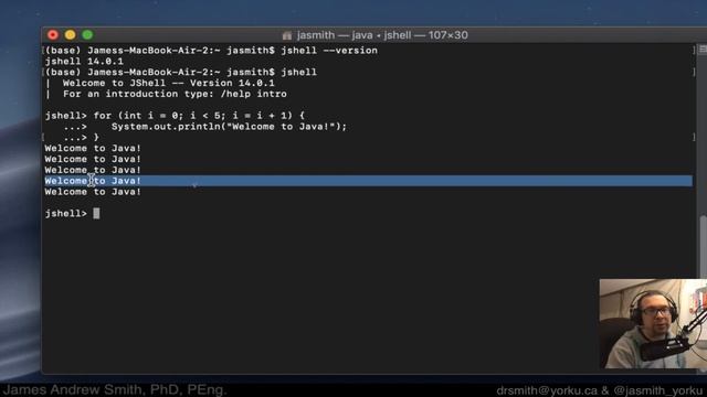 Practical Java: For Loops in the Java Shell (jShell) смотреть онлайн