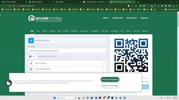 How to use Business Card Mockup in Photoshop 2023 || QR Code || QR Code Monkey